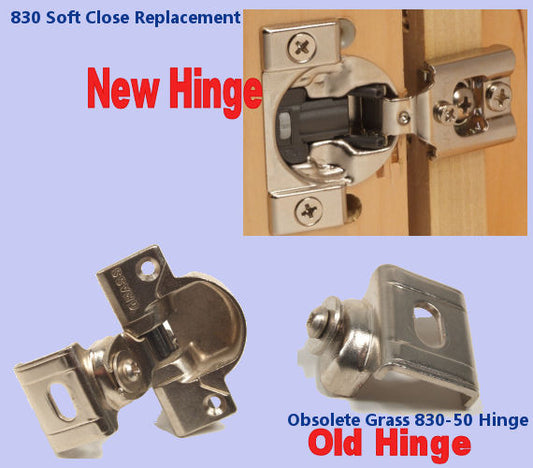 Grass 830-50 Soft Close Replacement Hinges - Sold as PAIRS!