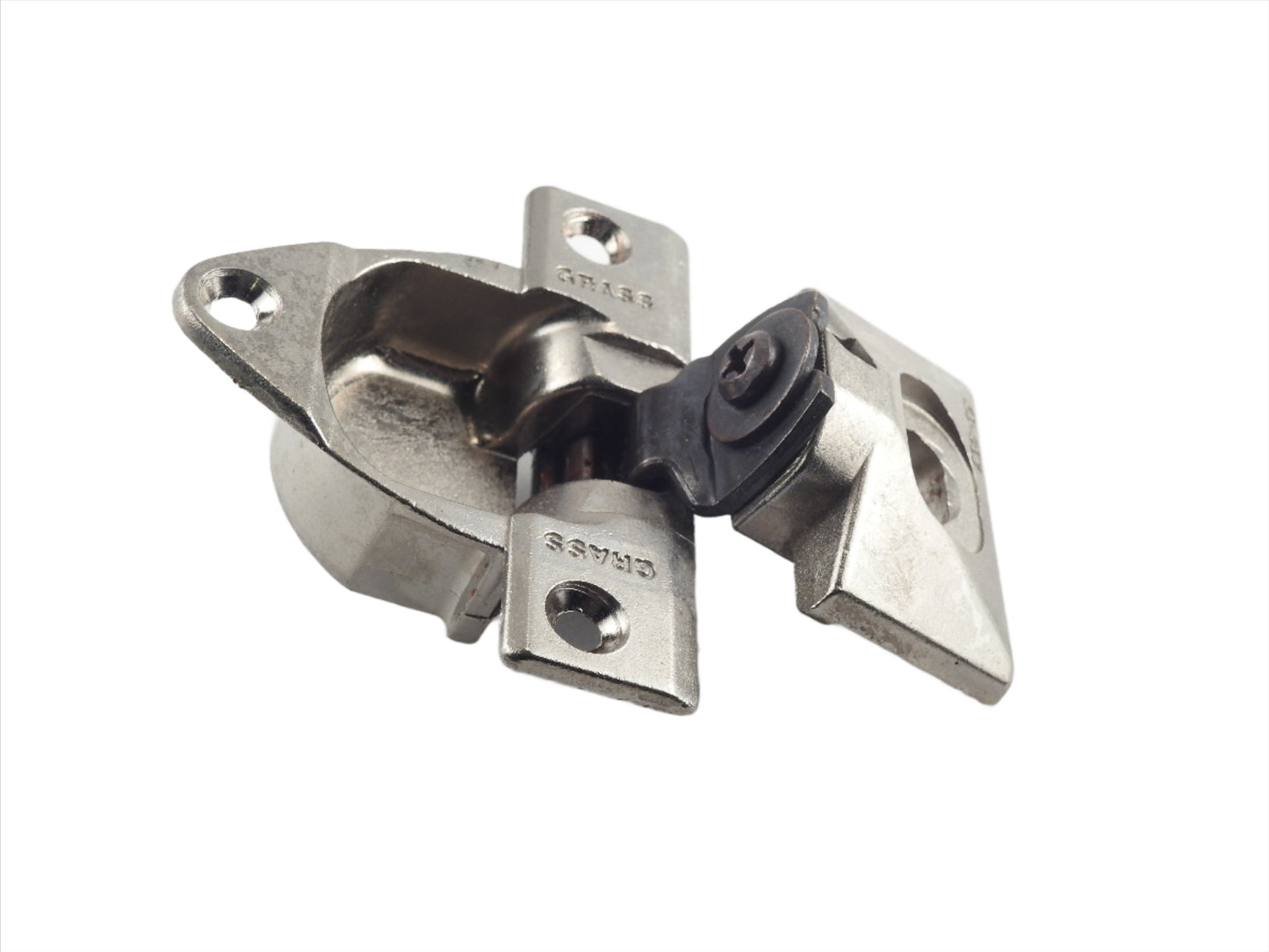 Grass 830 3 Screw hole Hinge with 830-37 plate Nickel - Refurbished Complete