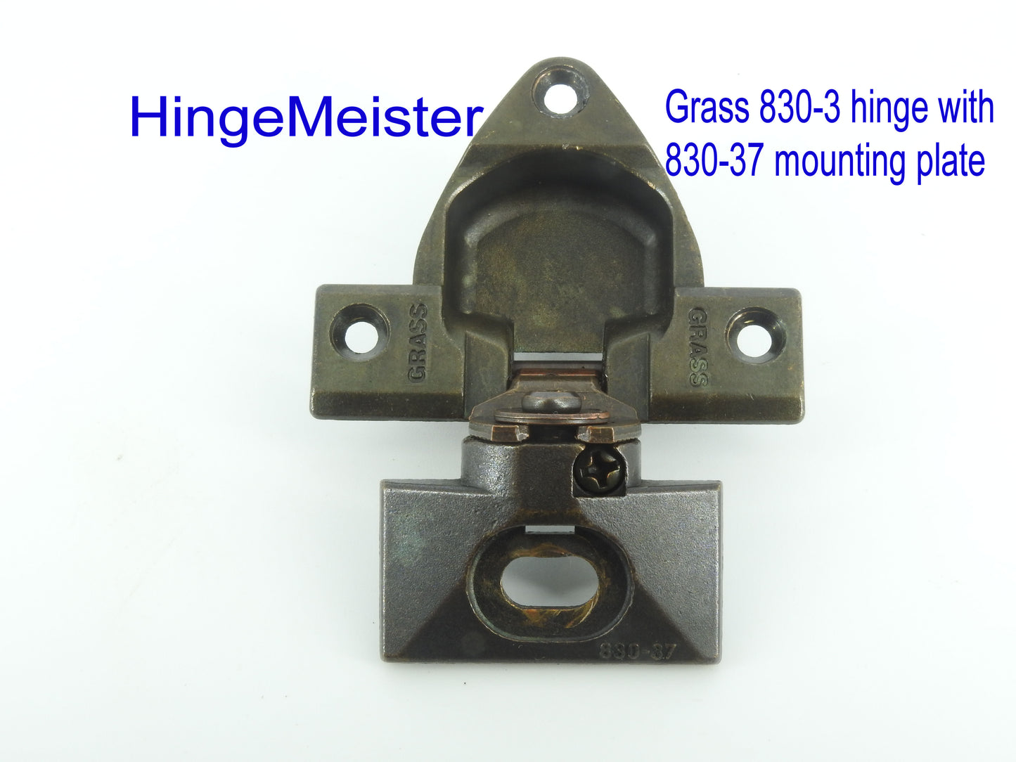 Grass 830 3 Screw hole Hinge with 830-37 bronze  - Refurbished Complete