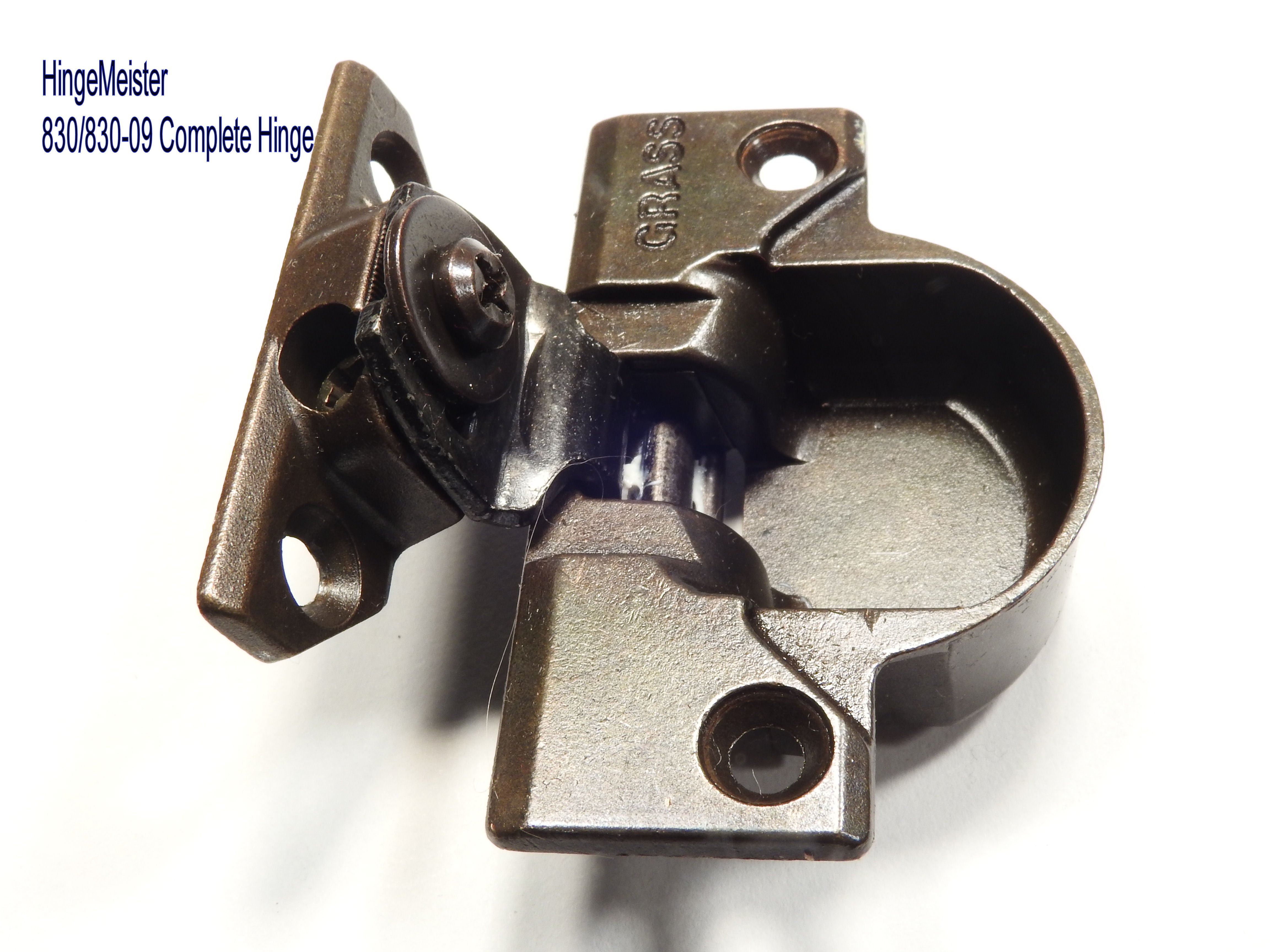 Complete Hinge Grass 830 Hinge and 83009 mounting plate Hinge Meister