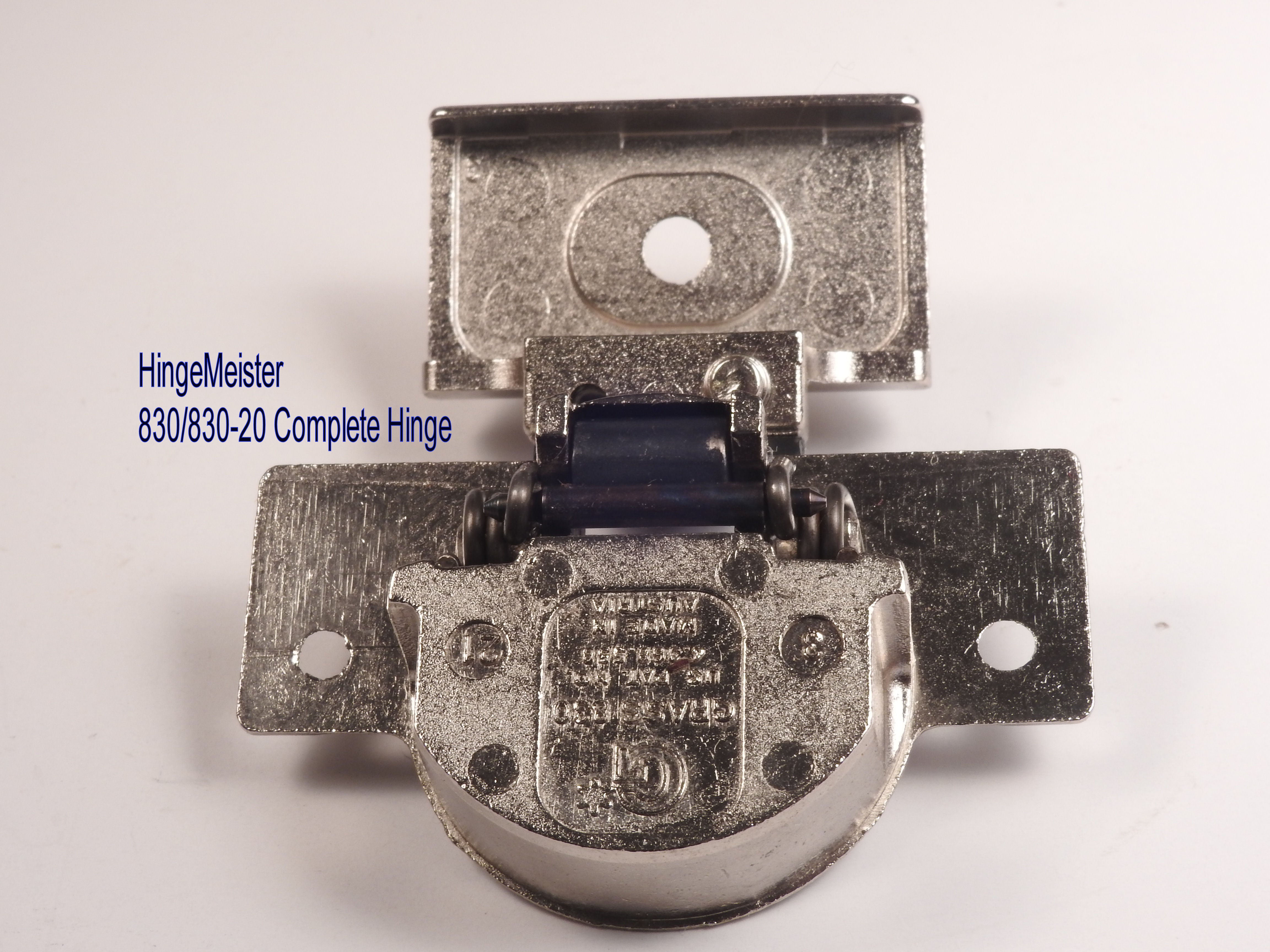 Complete Hinge - Grass 830 Hinge and 830-20 mounting plate Nickel