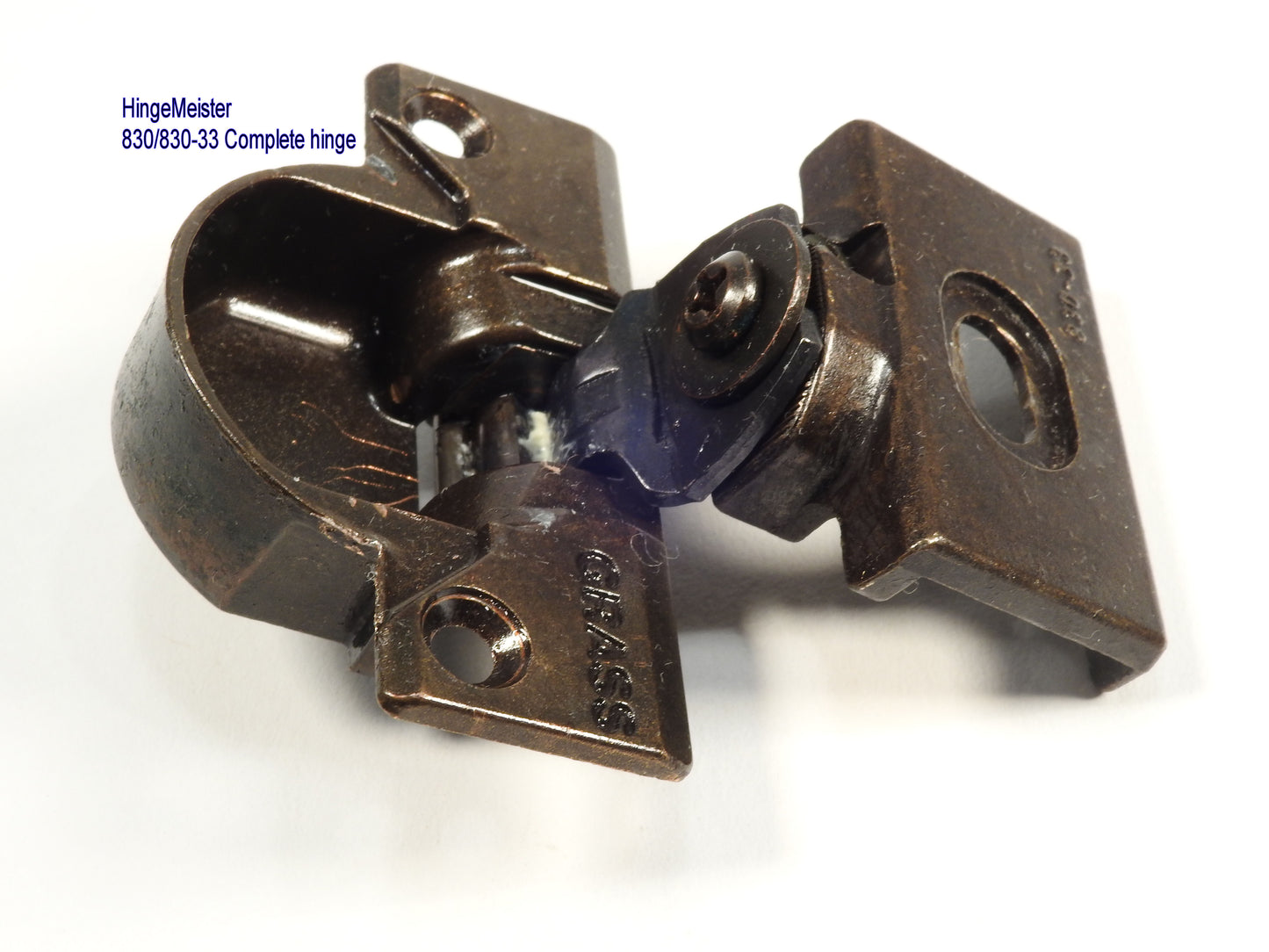 Grass 830-33 Bronze Hinge and mounting plate - Complete Hinge - Refurbished