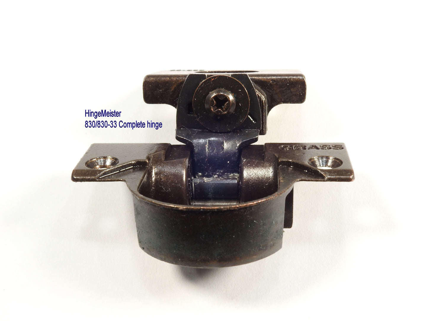 Grass 830-33 Bronze Hinge and mounting plate - Complete Hinge - Refurbished
