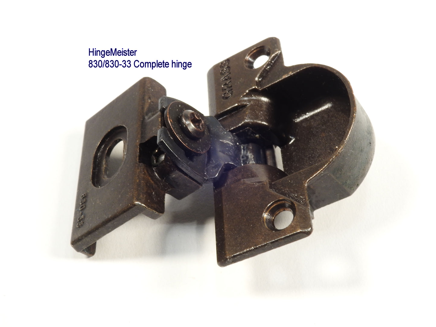 Grass 830-33 Bronze Hinge and mounting plate - Complete Hinge - Refurbished