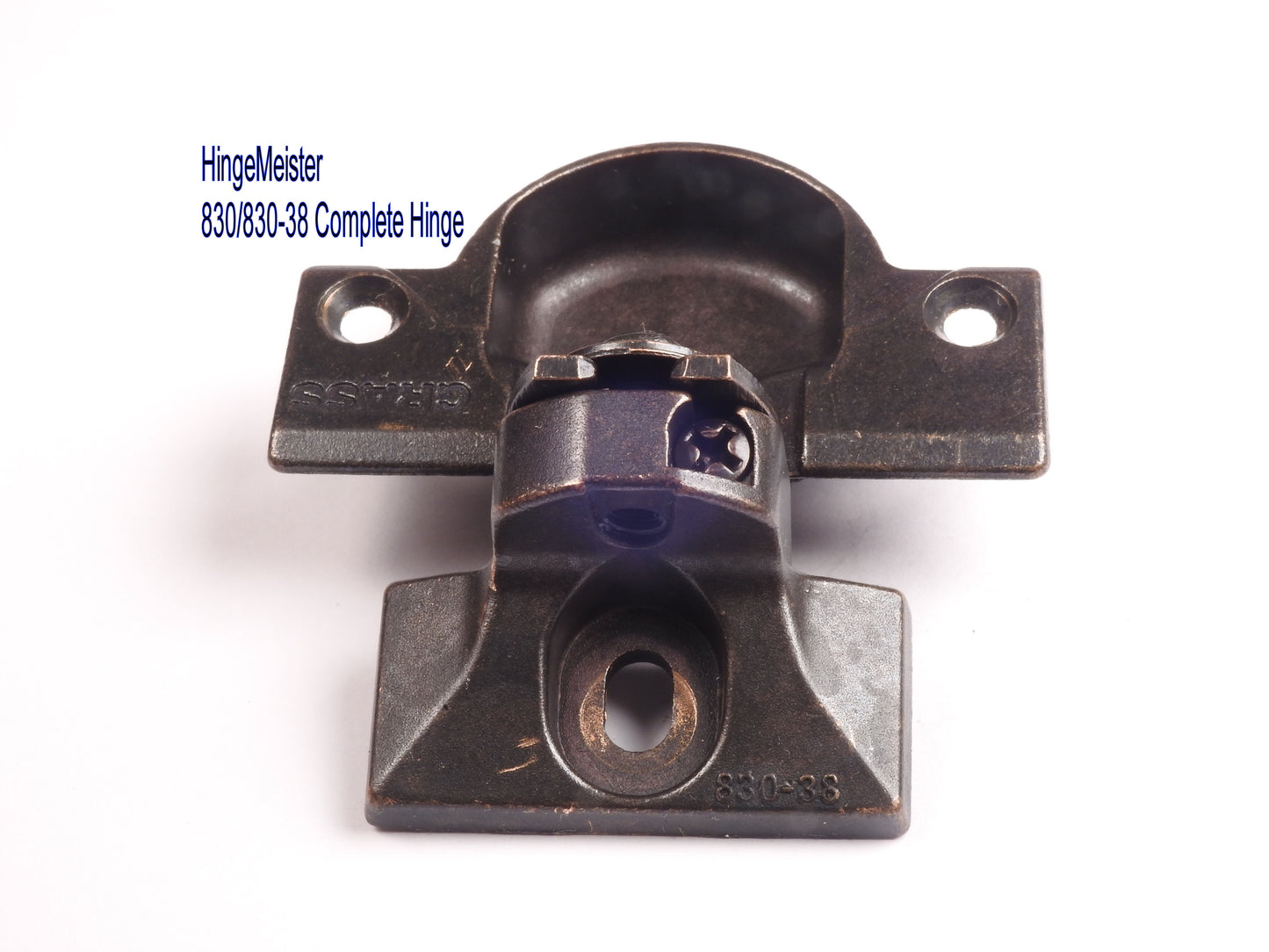 Grass 830-38 Bronze Hinge and mounting plate - Complete Hinge - Refurbished