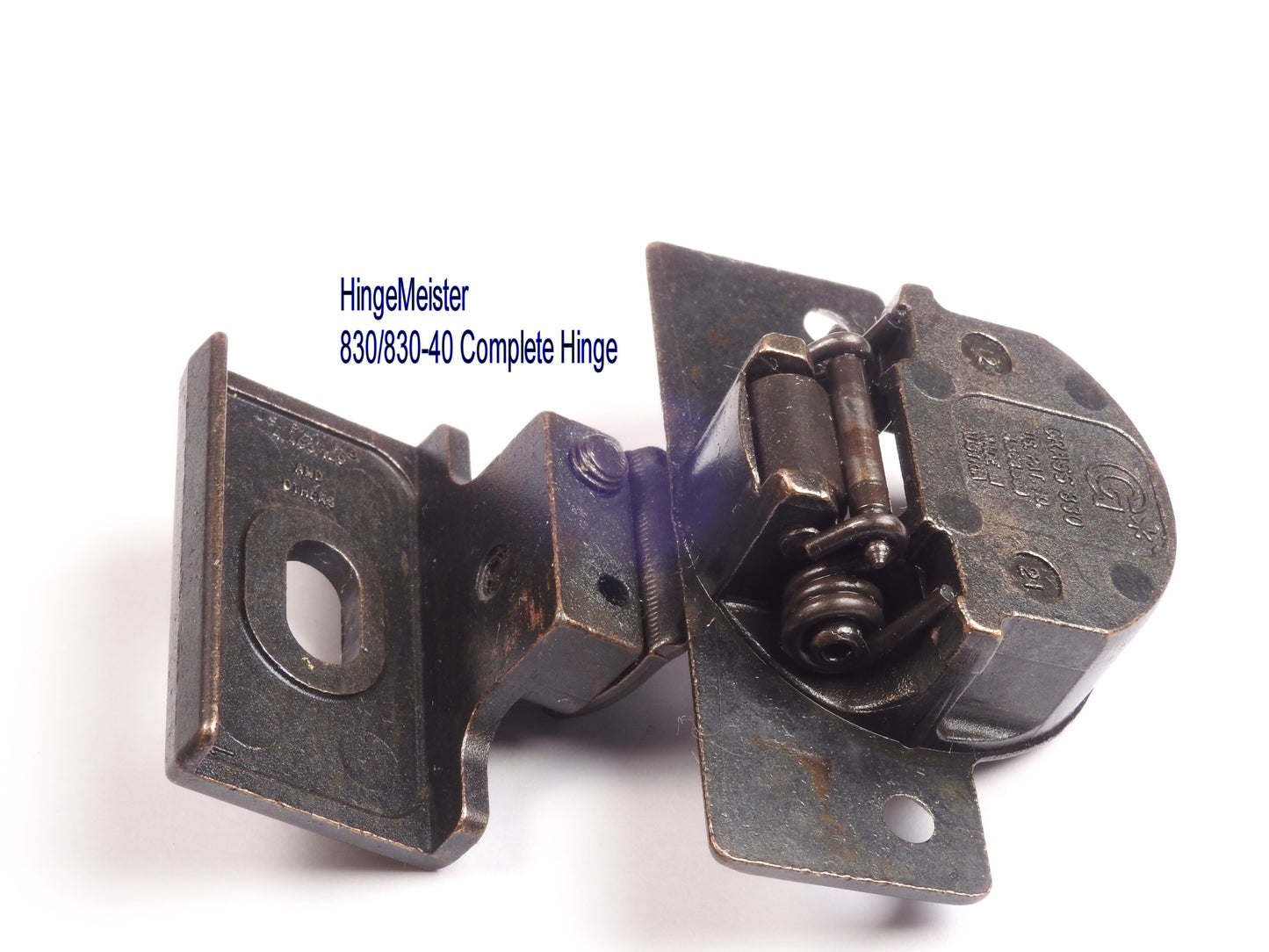 Grass 830-40 Bronze Hinge and mounting plate - Complete Hinge - Refurbished