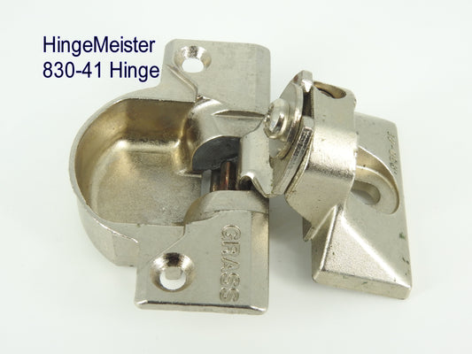 Grass 830-41 Nickel Hinge and mounting plate - Complete Hinge - Refurbished