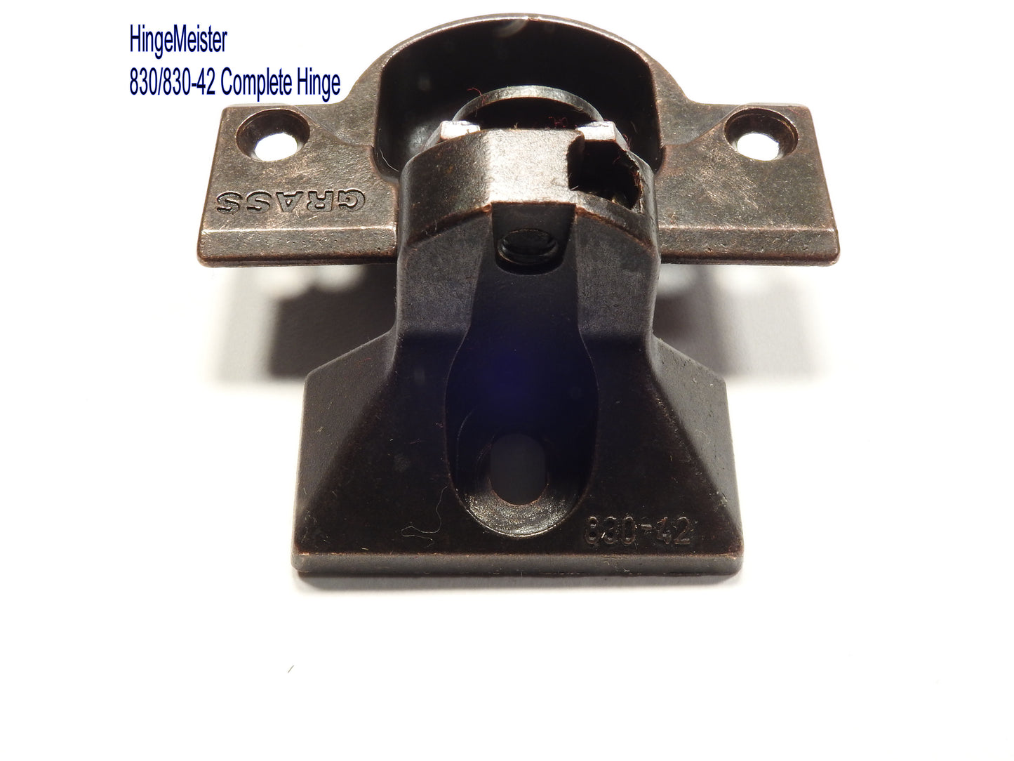 Grass 830-42 Bronze Hinge and mounting plate - Complete Hinge - Refurbished