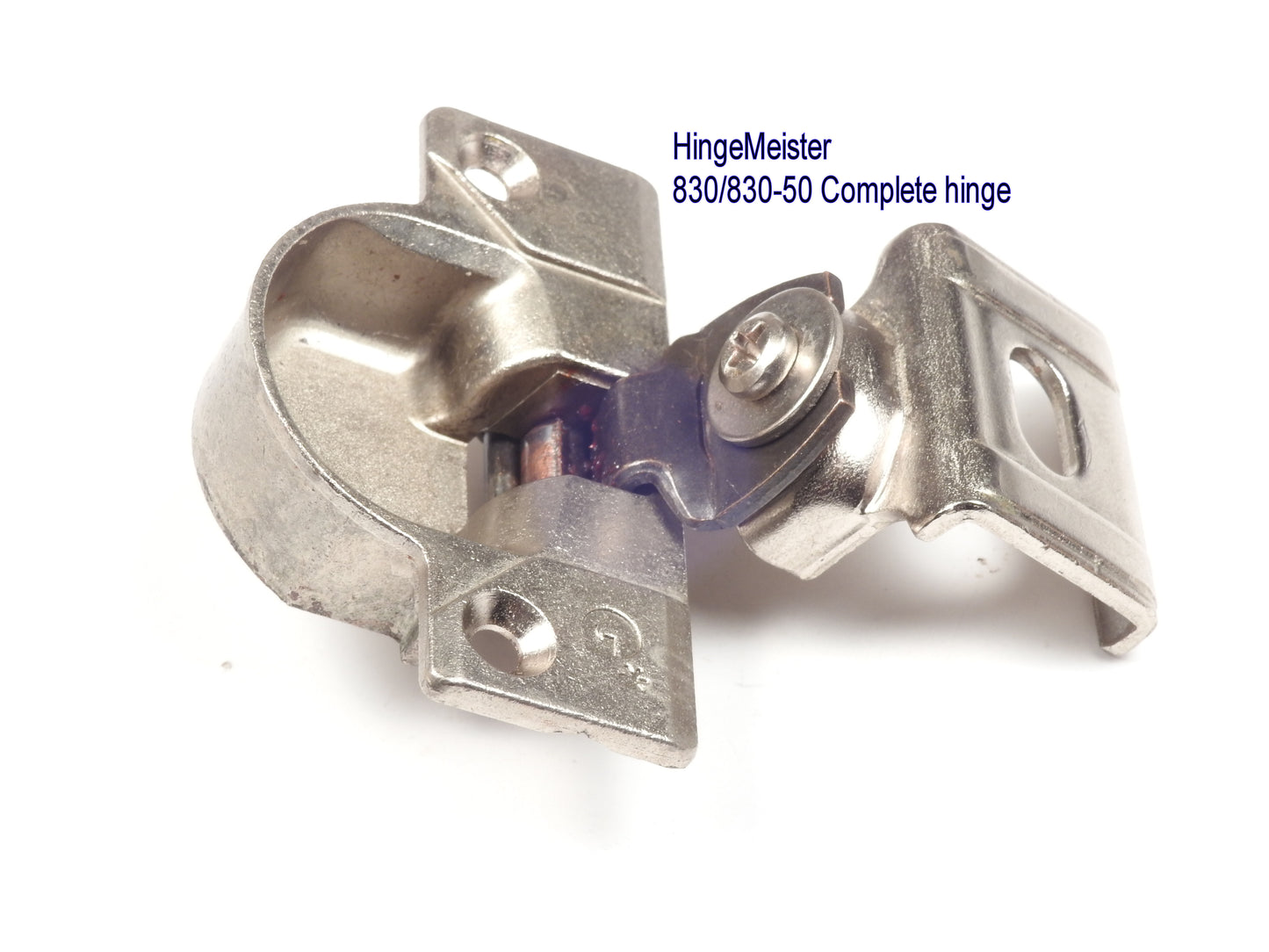 Grass 830-50 Nickel Hinge and Mounting plate - Complete Hinge - Refurbished