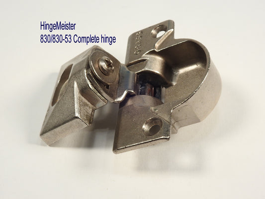 Grass 830-53 Nickel Hinge and mounting plate - Complete Hinge