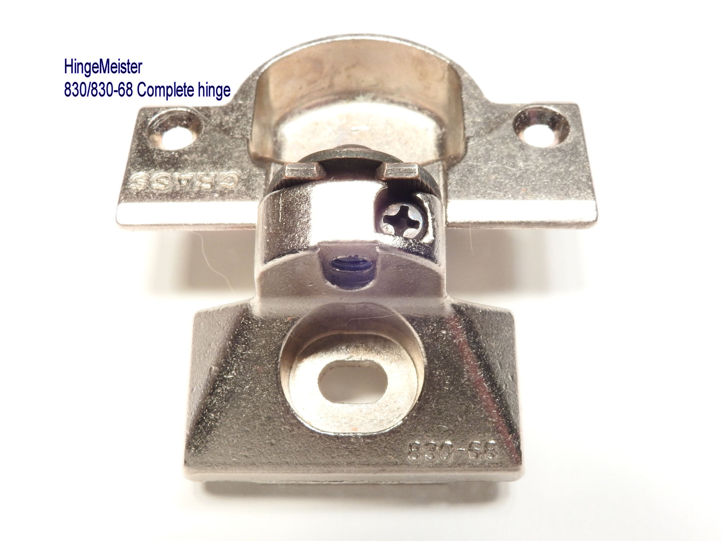 Grass 830-68 Nickel Hinge and mounting plate - Complete Hinge