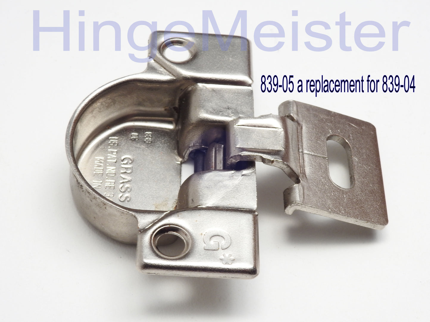 Grass 839-05 or 839-06 Hinge - Refurbished - Replaces 839-04 hinge
