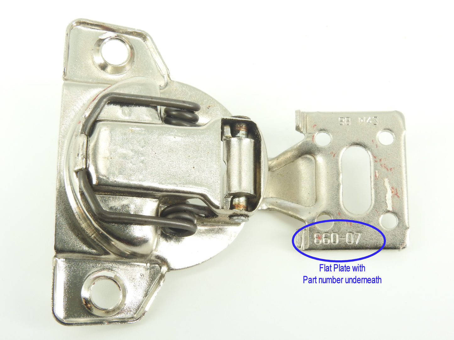 Grass 860 Soft Close flat plate Replacement hinge - NEW - Sold in Pairs