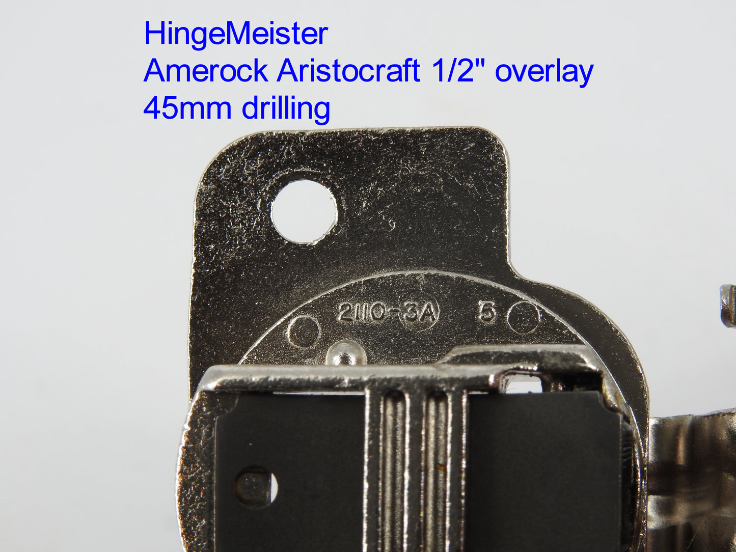 Amerock Aristocraft 2110-3A hinge 45mm drilling 1/2" overlay