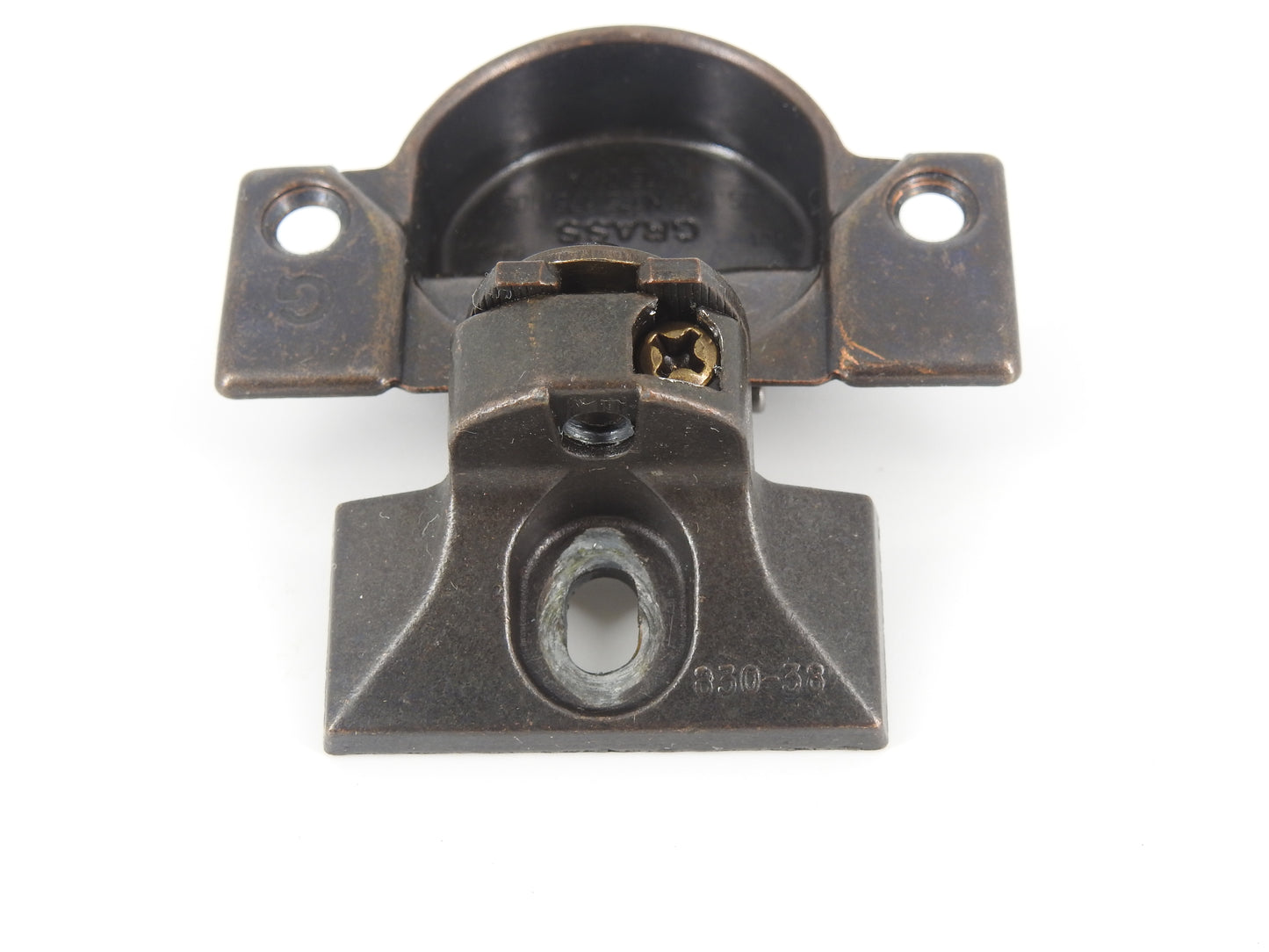 Grass 850 / 830-38 Bronze Hinge and mounting plate - Complete Hinge - Refurbished