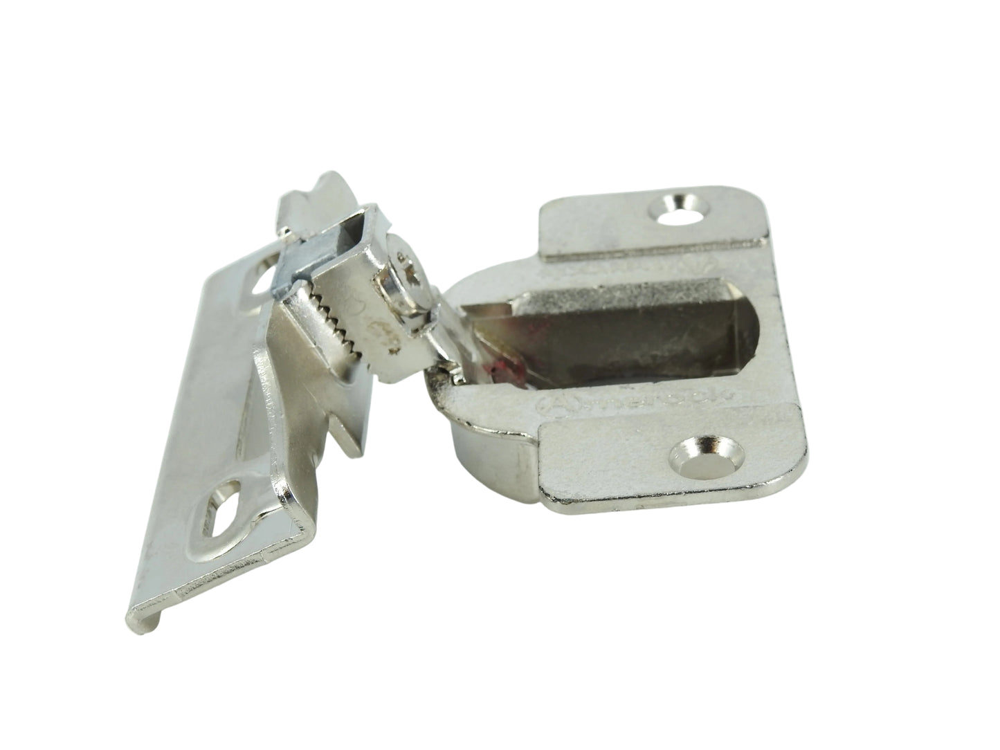 Amerock 2010 Hinge with 3/4" Base Plate - Nickel Finish - 45mm Drilling