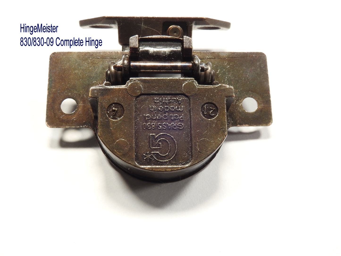 Grass 830-09 hinge  Hingemeister 830 hinge cup in the Bronze finish