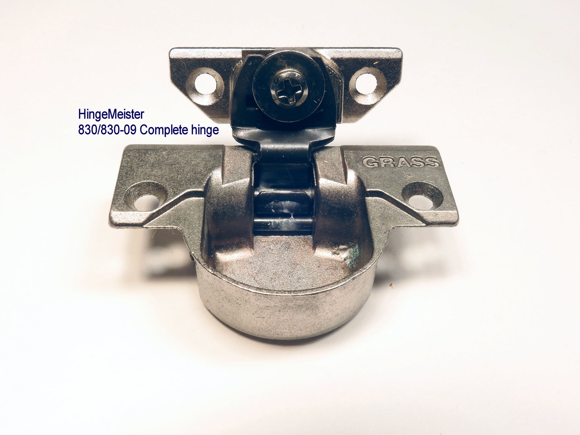 Grass 830-09 hinge  Hingemeister 830 hinge cup in the Nickel finish