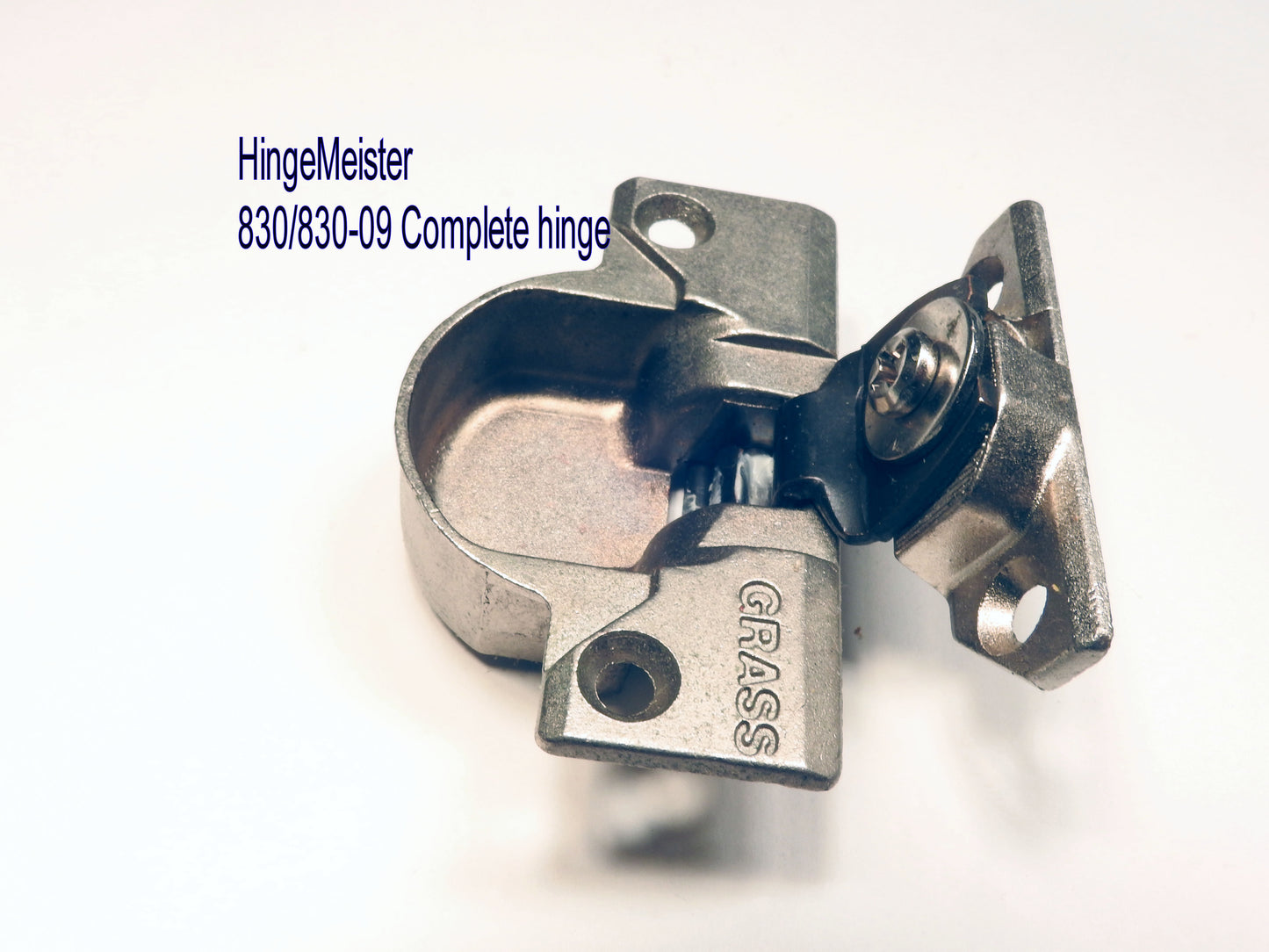 Grass 830-09 hinge  Hingemeister 830 hinge cup in the Nickel finish
