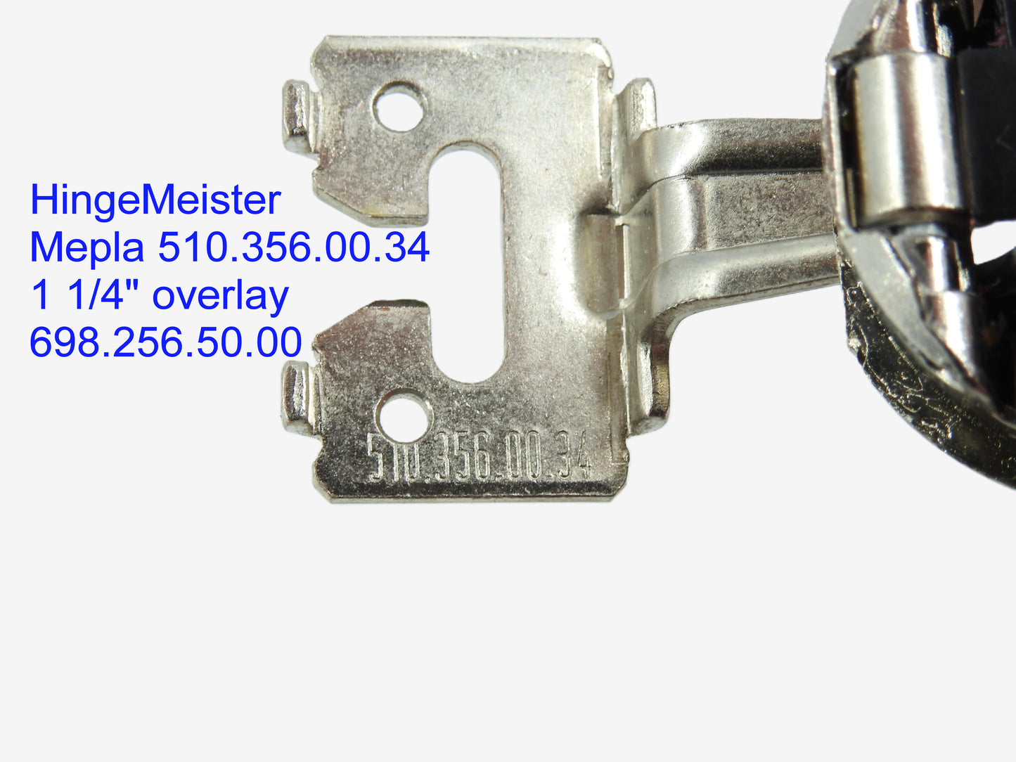 Mepla Hinge 510.356.00.34  1 1/4" overlay