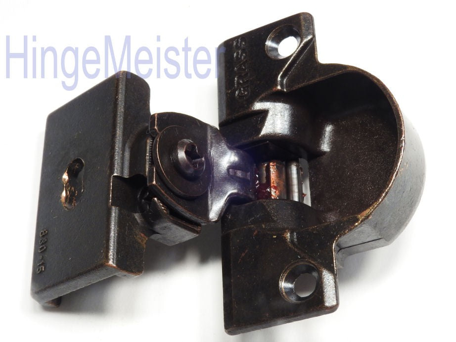 Grass 830-15 Bronze Hinge and mounting plate - Complete Hinge - Refurbished