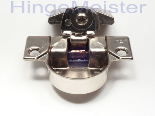 Grass 850 Hinge Cup with the 830-37 Nickel mounting plate - Complete Hinge