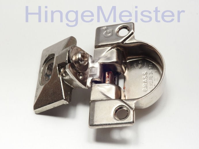 Grass 850 Hinge Cup with the 830-37 Nickel mounting plate - Complete Hinge