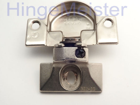 Grass 830-38 Nickel Hinge and mounting plate - Complete Hinge - Refurbished