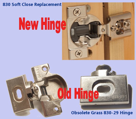 Grass 830 Soft Close Replacement Hinges - Sold as PAIRS!