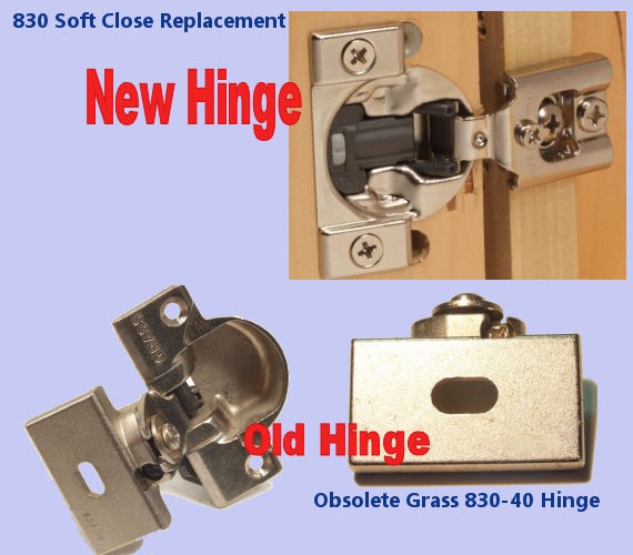 830 40 Soft Close Replacement Hinges