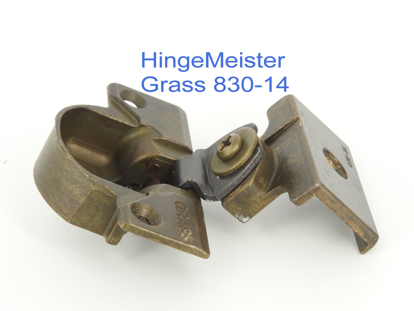 Grass 830-14 Bronze Hinge and mounting plate - Complete Hinge - Refurbished