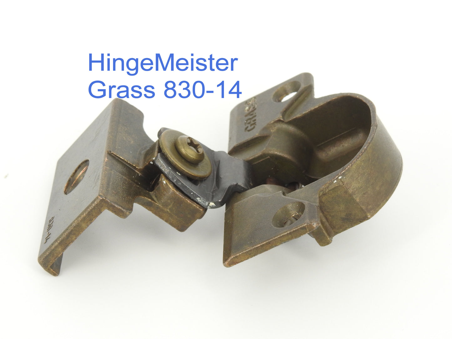 Grass 830-14 Bronze Hinge and mounting plate - Complete Hinge - Refurbished