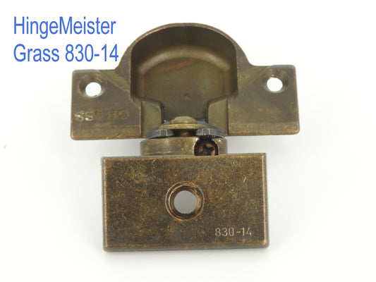 Grass 830-14 Bronze Hinge and mounting plate - Complete Hinge - Refurbished