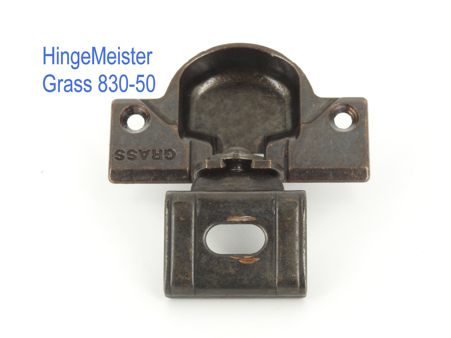 Grass 830-50 Bronze Hinge and mounting plate - Complete Hinge - Refurbished