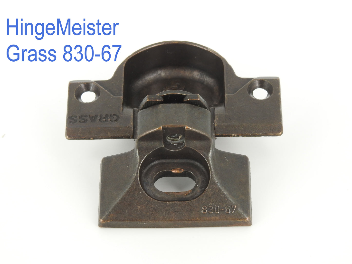 Grass 830-67 Bronze Hinge and mounting plate - Complete Hinge - Refurbished