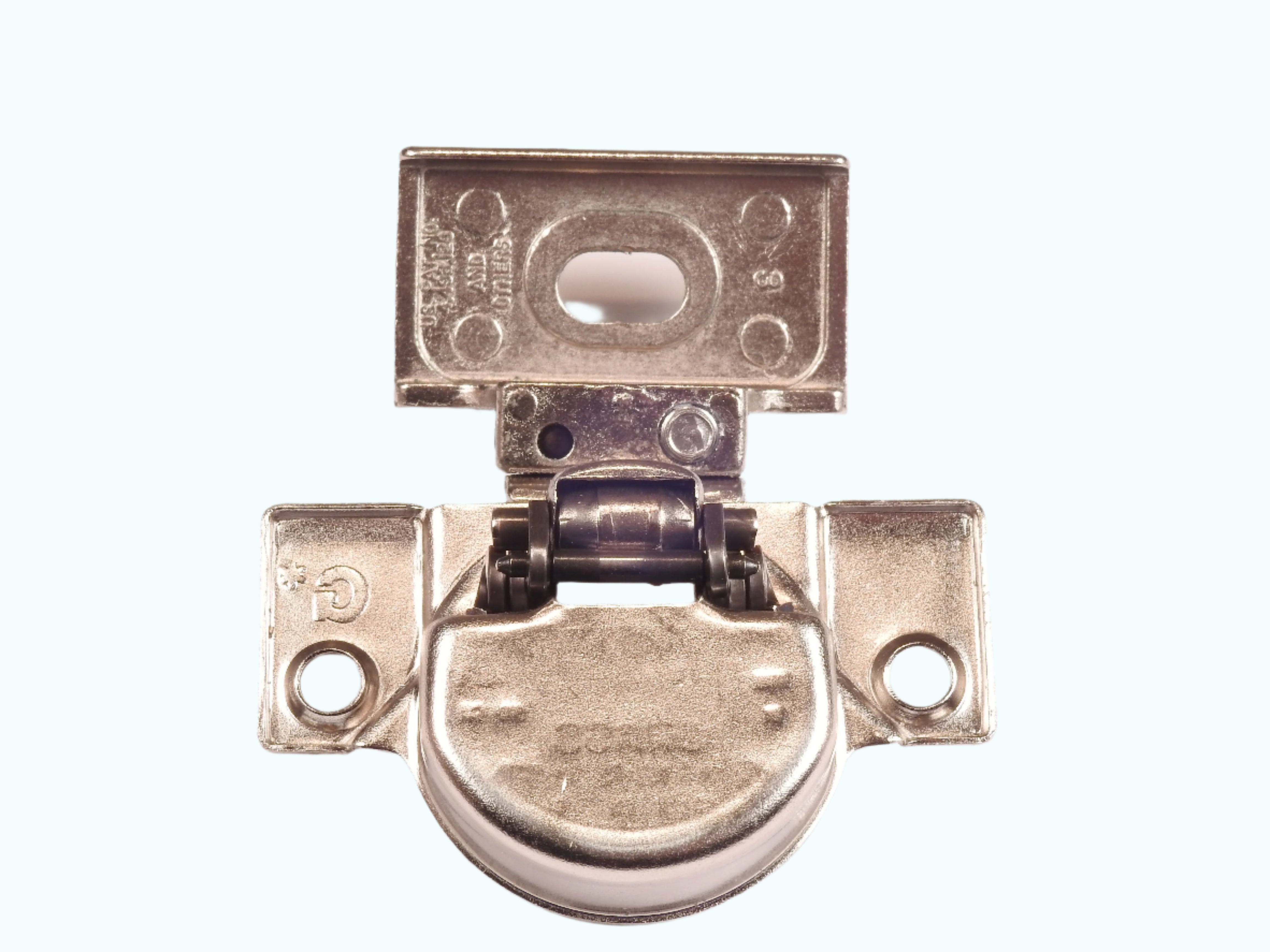 Complete Hinge Grass 850 Hinge and 83040 mounting plate Nickel