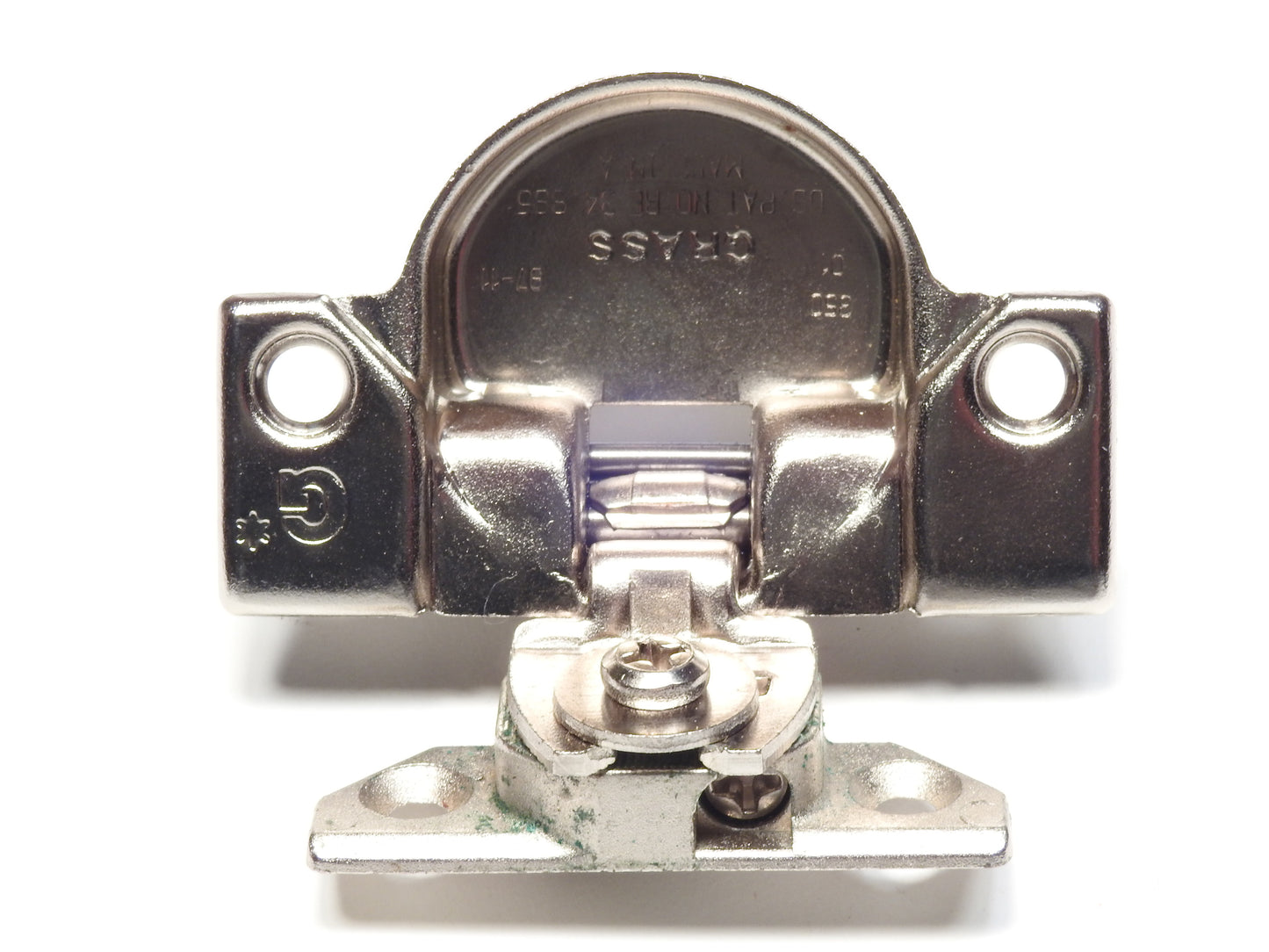 Grass 830-09 hinge  Hingemeister 850 hinge cup in the Nickel finish