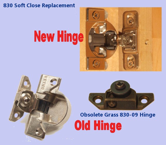 Grass 830 Soft Close Replacement Hinges  Model 830-09
