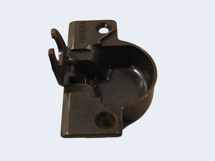 Hingemeister 830 hinge cup in the Bronze finish